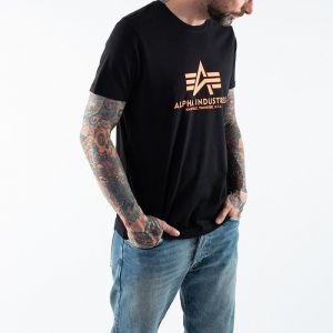 Alpha Industries Basic T-Shirt Neon Print 100501NP 477 galéria