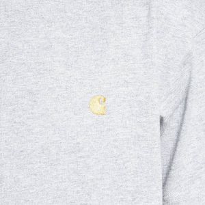Carhartt WIP S/S Chase T-shirt I026391 GREY HEATHER/GOLD galéria