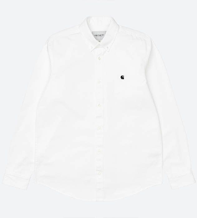 Carhartt WIP Lonsleeve Madison Shirt I023339 WHITE/BLACK