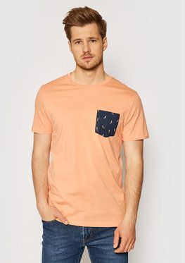 Jack&Jones Tričko Can 12193475 Oranžová Regular Fit