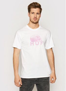 HUF Tričko Data Death Tee TS01333 Biela Regular Fit