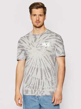 HUF Tričko HAZE Brush Tie Dye TS01383 Sivá Regular Fit