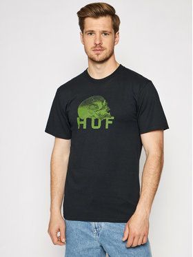 HUF Tričko Data Death TS01333 Čierna Regular Fit