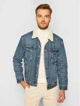 Levi's® Džínsová bunda Type III Sherpa 16365-0128 Modrá Regular Fit