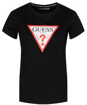 Guess Tričko Original W1YI1B I3Z11 Čierna Boxy Fit