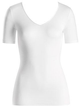 Hanro Tričko Cotton Seamless 1603 Biela Slim Fit
