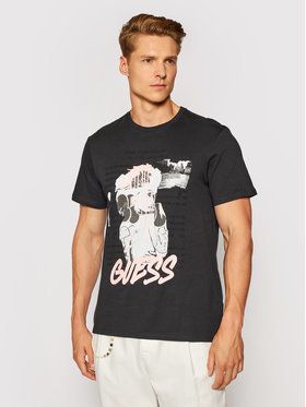 Guess Tričko MBYP63 RARC3 Čierna Regular Fit