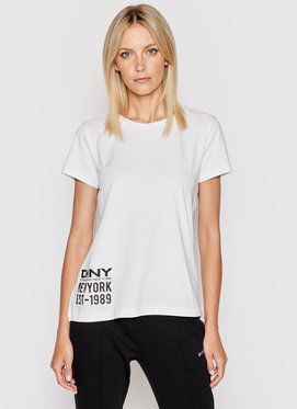 DKNY Tričko P1DTFDNA Biela Regular Fit