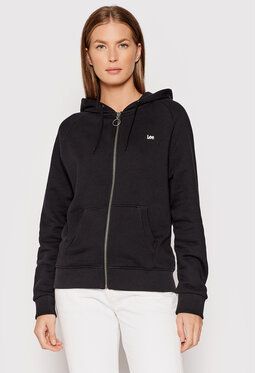 Lee Mikina Zip Throuch L53QRY01 Čierna Regular Fit