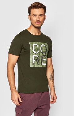 Jack&Jones Tričko Space Logo 12196556 Zelená Regular Fit