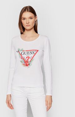 Guess Blúzka Nelli W1YI97 JA911 Biela Regular Fit