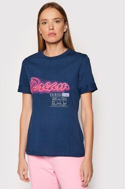 Guess Tričko Hope W1BI20 JA911 Tmavomodrá Regular Fit