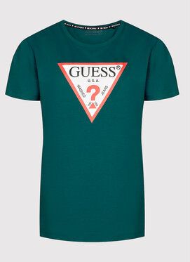 Guess Tričko Original W1YI1B I3Z11 Zelená Regular Fit