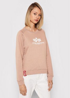 Alpha Industries Mikina New Basic 196031 Hnedá Regular Fit