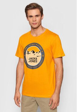 Jack&Jones Tričko Bilo 12192890 Oranžová Regular Fit