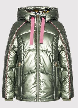 Fracomina Vatovaná bunda FD21WC3001O412E9 Zelená Regular Fit