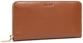DKNY Veľká dámska peňaženka Bryant New Zip Around R8313658 Hnedá