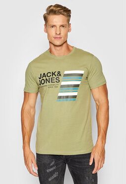 Jack&Jones Tričko Rack 12198281 Zelená Regular Fit