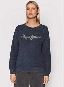 Pepe Jeans Mikina Nana PL581128 Tmavomodrá Regular Fit