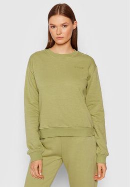 NA-KD Mikina Logo Basic 1044-000155-4083-003 Zelená Regular Fit