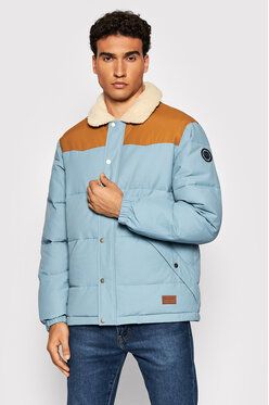 Quiksilver Vatovaná bunda The Puffer EQYJK03759 Modrá Classic Fit