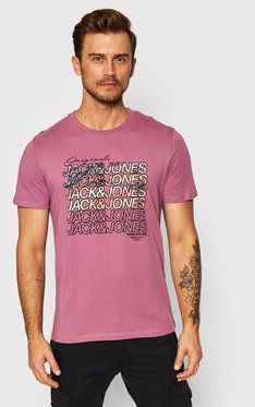 Jack&Jones Tričko Swirl 12193665 Ružová Regular Fit