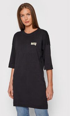 Roxy Blúzka Macrame ERJZT05254 Čierna Oversize