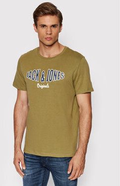 Jack&Jones Tričko Olive Tee 12196532 Zelená Standard Fit