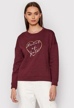 Vero Moda Mikina Heart 10262914 Bordová Regular Fit