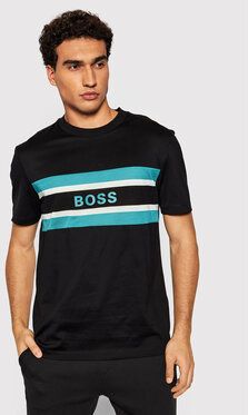 Boss Tričko Tiburt 123 50453284 Čierna Regular Fit