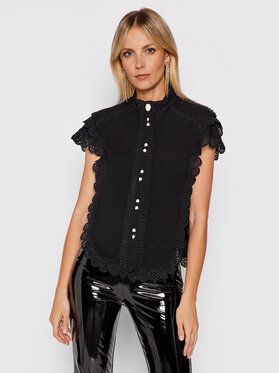 IXIAH Blúzka X211-55141 Čierna Regular Fit