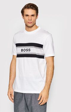 Boss Tričko Tiburt 123 50453284 Biela Regular Fit