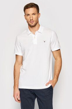 Gant Polokošeľa Original Pique 2201 Biela Regular Fit