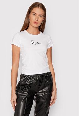 Karl Kani Tričko Small Signature 6138529 Biela Regular Fit