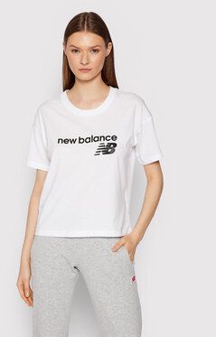 New Balance Tričko WT03805 Biela Relaxed Fit