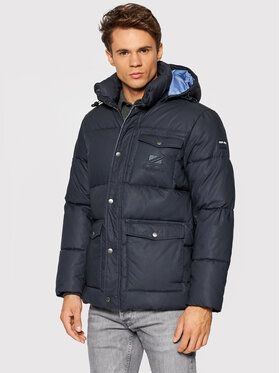 Pepe Jeans Vatovaná bunda Bobby PM402423 Tmavomodrá Regular Fit