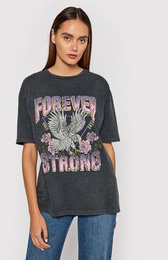 Vero Moda Tričko Forever 10232956 Sivá Oversize