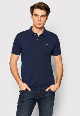 Gant Polokošeľa Original Pique 2201 Tmavomodrá Regular Fit