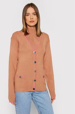 Guess Kardigán Erica Cardi W1BR22 Z2V40 Béžová Slim Fit