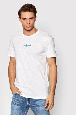 Jack&Jones Tričko Stockholm 12185790 Biela Relaxed Fit