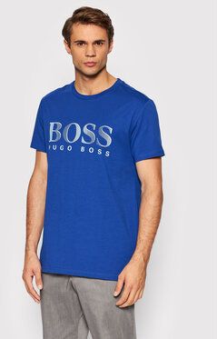 Boss Tričko Rn 50407774 Modrá Relaxed Fit