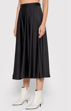 Imperial Midi sukňa GGO9CCE Čierna Regular Fit