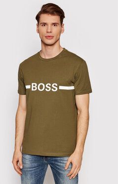 Boss Tričko Rn 50437367 Zelená Slim Fit