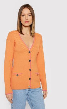 Guess Kardigán Erica Cardi W1BR22 Z2V40 Oranžová Slim Fit