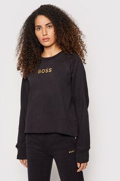 Boss Mikina C Elia Gold 50461945 Čierna Regular Fit