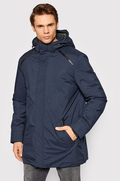 Bugatti Parka 875313 81219 Tmavomodrá Regular Fit