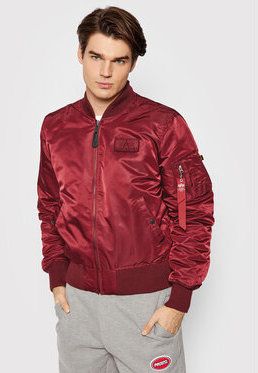 Alpha Industries Bomber bunda Ma-1 D-Tec 183110 Bordová Regular Fit