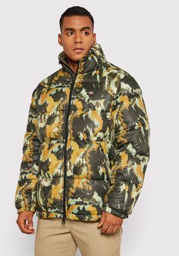 Dickies Vatovaná bunda Crafted Camo DK0A4XP5GRC1 Zelená Regular Fit