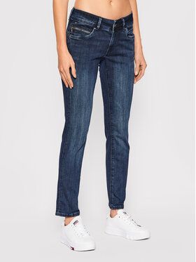 Pepe Jeans Džínsy New Brooke PL204165 Tmavomodrá Slim Fit