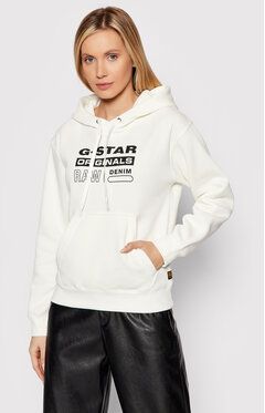 G-Star Raw Mikina Premium Core D20760-C235-111 Biela Regular Fit